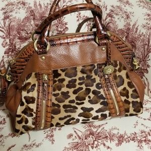 Animal Print Inspired Vintage Brahmin Bristol Bag